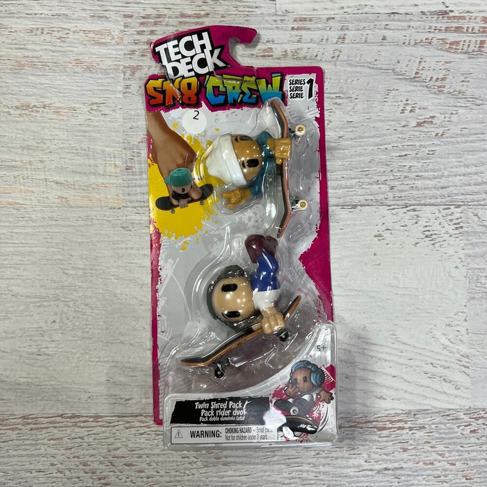 Tech Deck SK8 Crew Skateboard Figure Pack Toy Collectible NEW